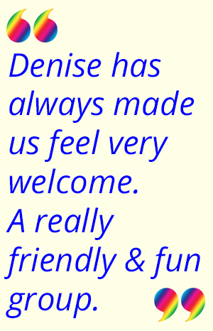 "We’ve loved being able to carry on singing our favourite songs at Denise‘s interactive online sessions."